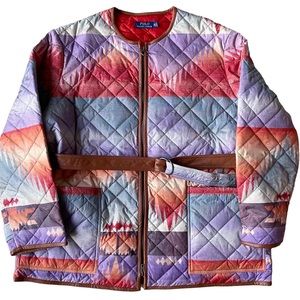 Polo Ralph Lauren SW Sunset Aztec Quilted Bomber Women’s Jacket